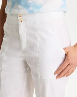 Relaxed Linen Crop Pant
