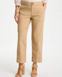 Relaxed Linen Crop Pant