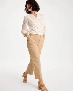 Relaxed Linen Crop Pant
