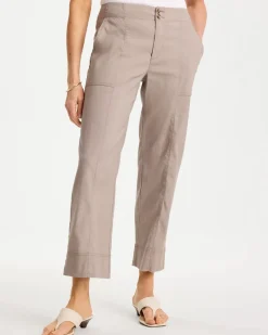 Relaxed Linen Crop Pant