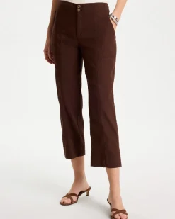 Relaxed Linen Crop Pant