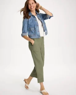 Relaxed Linen Crop Pant