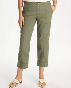Relaxed Linen Crop Pant
