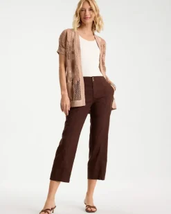 Relaxed Linen Crop Pant