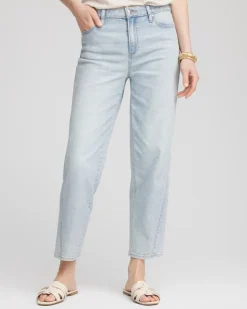 Relaxed Tapered Cropped Jeans