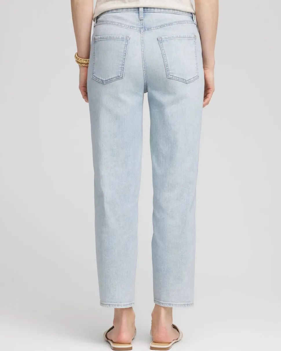 Relaxed Tapered Cropped Jeans