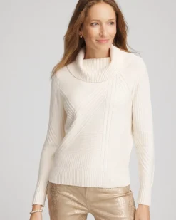 Ribbed Cowlneck Sweater