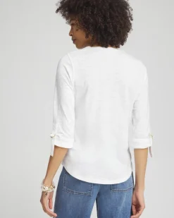 Ring Detail Henley Top