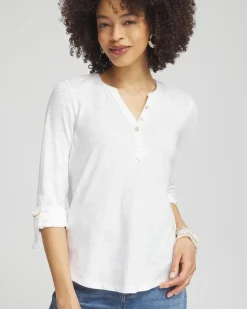 Ring Detail Henley Top
