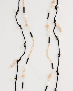 Rope Beaded Multi-Strand Necklace