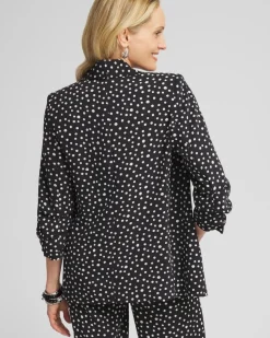 Ruched Sleeve Blazer
