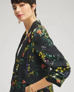 Ruched Sleeve Blazer