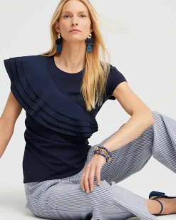 Ruffle Cap Sleeve Tee