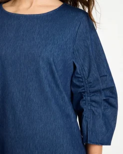Ruffled Sleeve Knit Tee