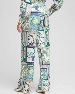 Sanibel Island Print Paperbag Pants