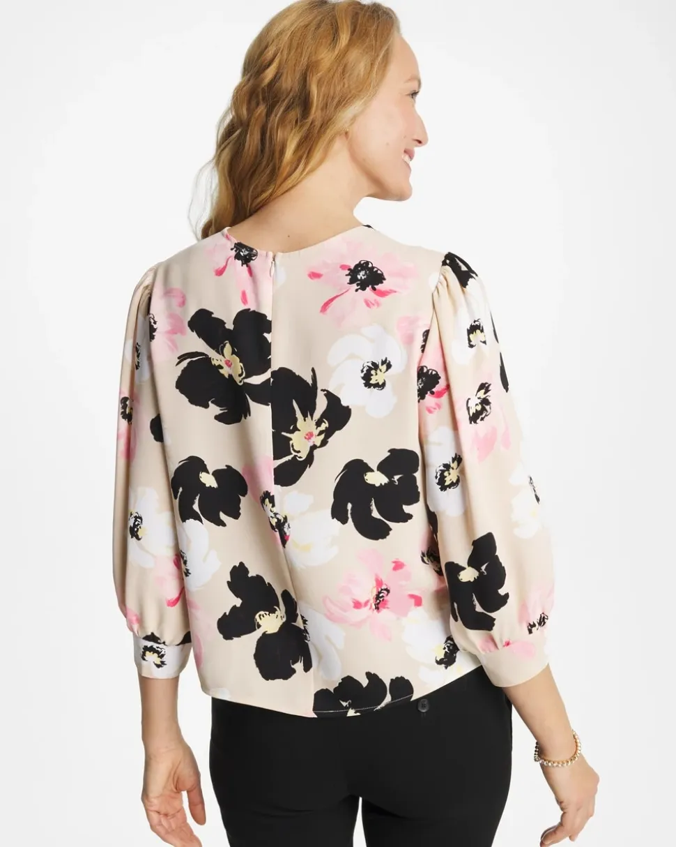 Satin Blossom Burst Top