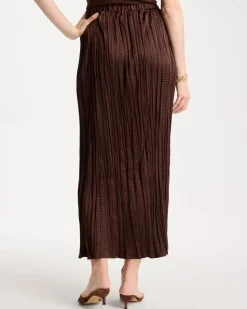 Satin Crinkle Maxi Skirt