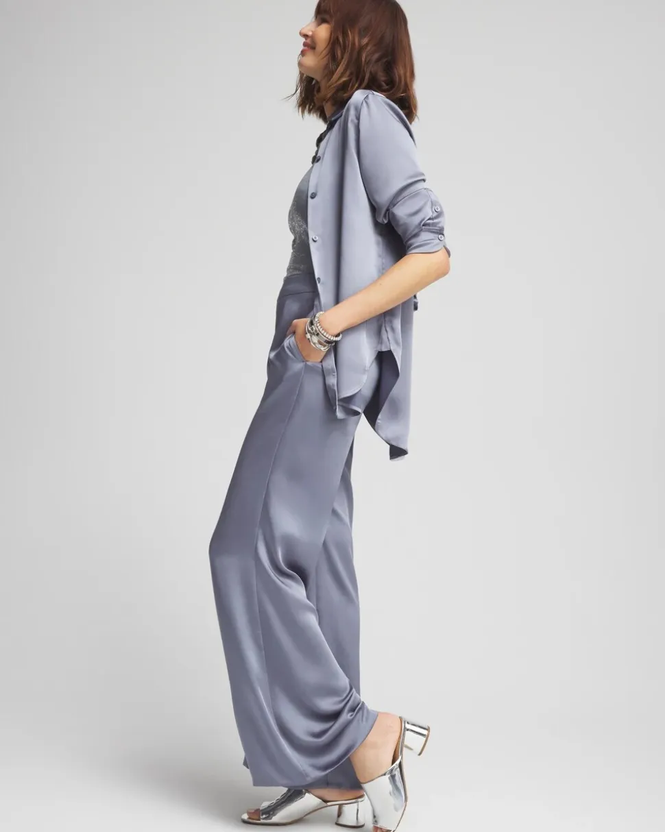 Satin Wide Leg Pants