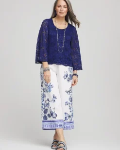 Scalloped Hem Lace Top