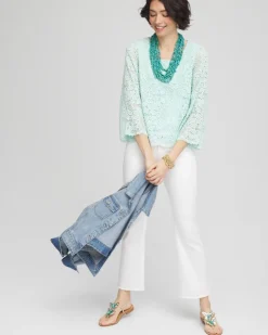 Scalloped Hem Lace Top