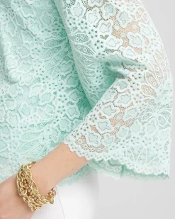 Scalloped Hem Lace Top