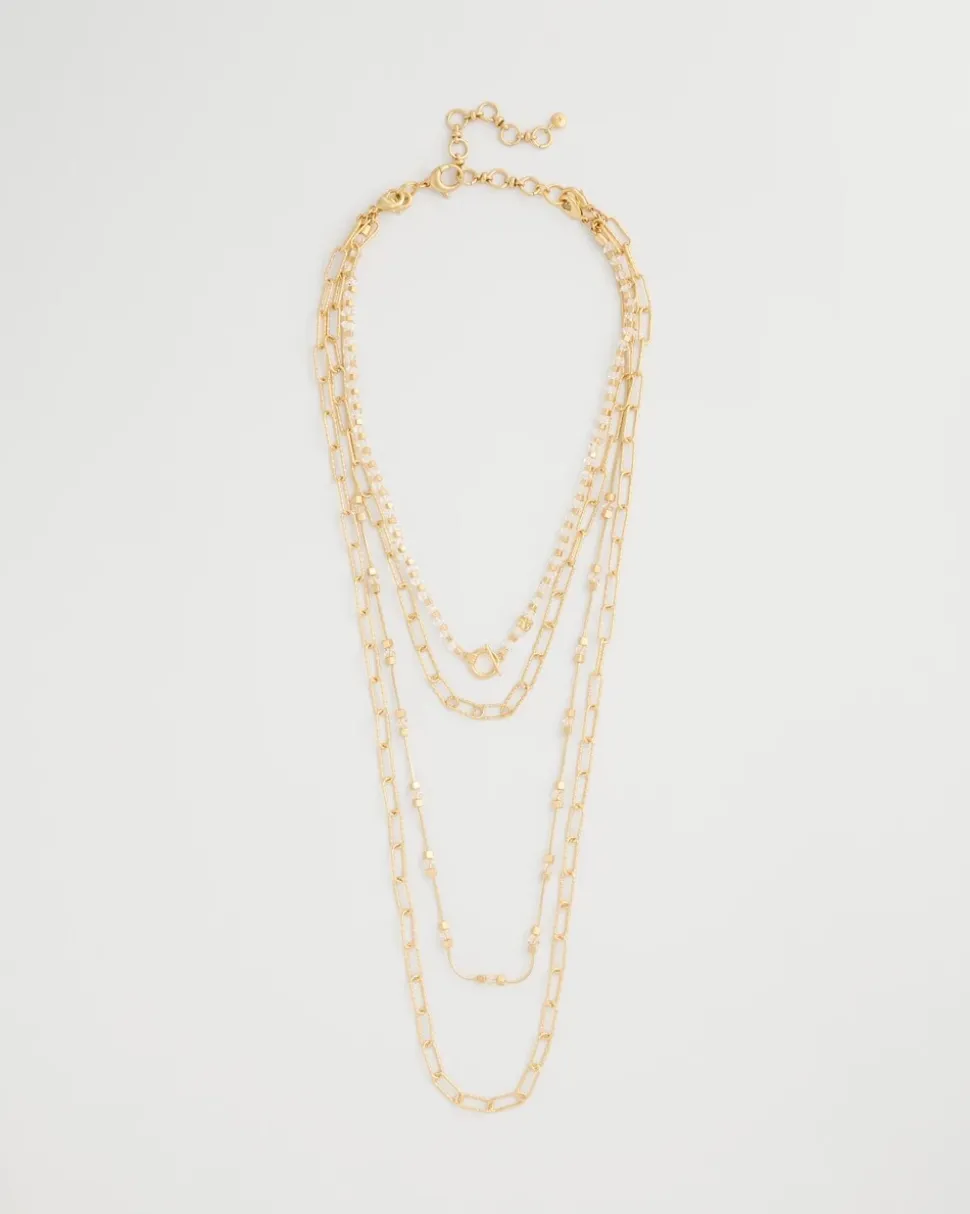 Sea Foam Multi-Strand Convertible Necklace