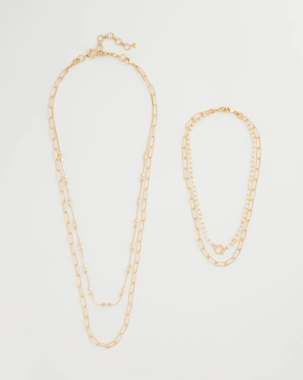 Sea Foam Multi-Strand Convertible Necklace