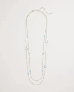 Sea Glass Inspired Charm Necklace
