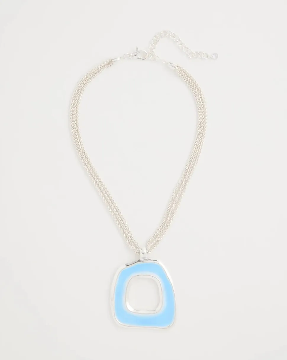 Sea Glass Inspired Pendant Necklace
