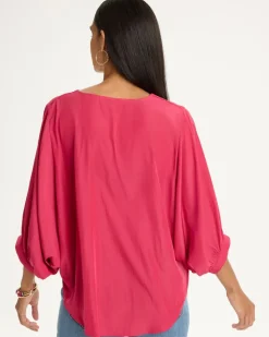 Sea Island Batwing Sleeve Blouse