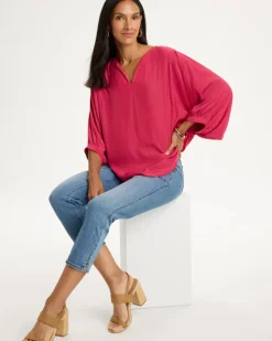 Sea Island Batwing Sleeve Blouse