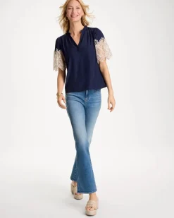 Sea Island Crochet Lace Blouse
