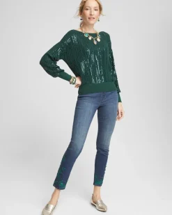 Sequin Pullover Sweater