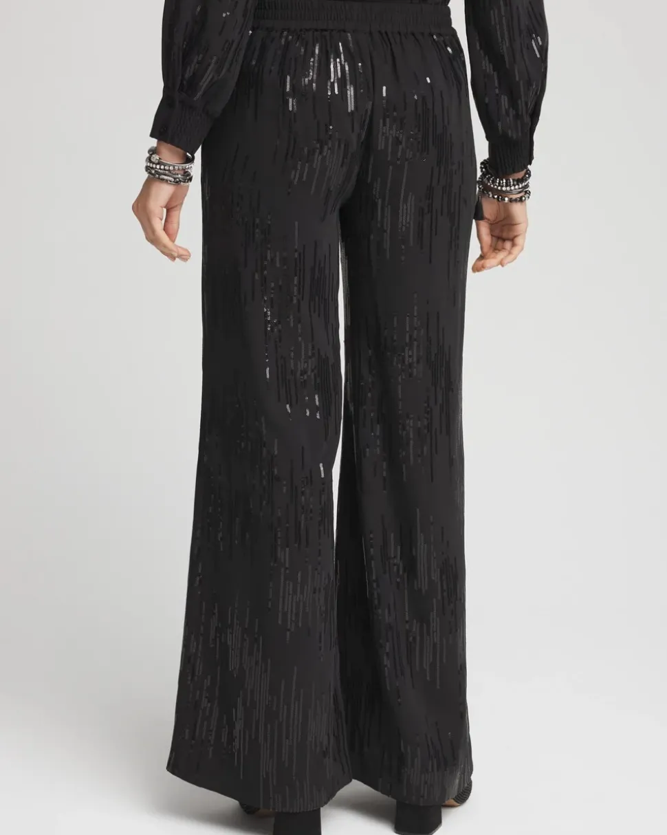 Sequin Wide Leg Pants