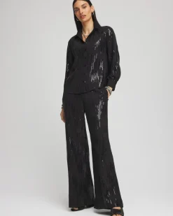 Sequin Wide Leg Pants