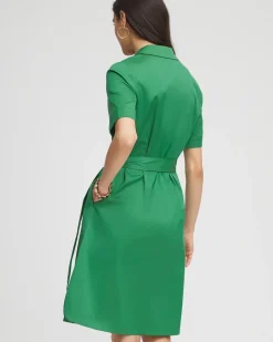 Shirttail Hem Popover Dress