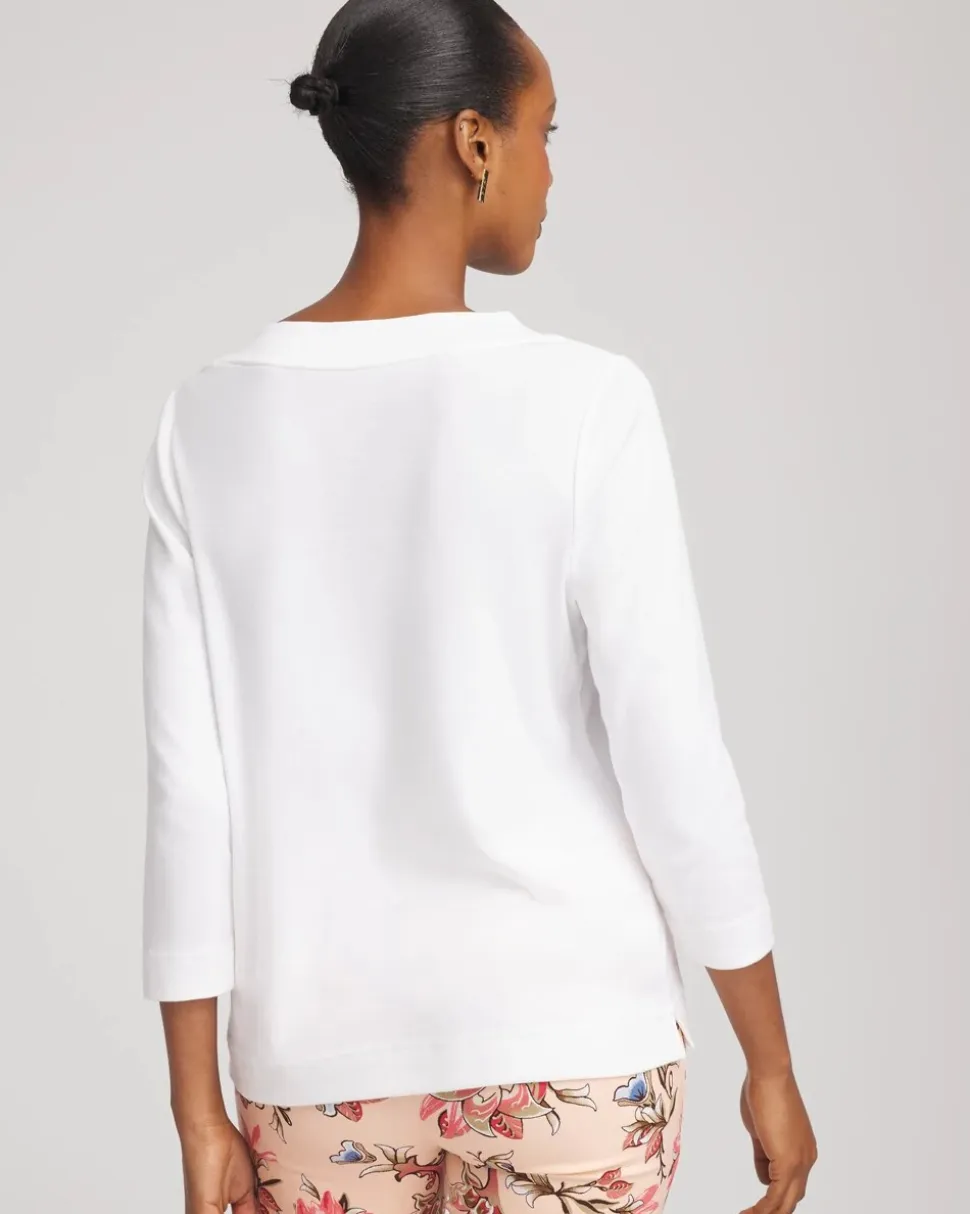 Short Pima 3/4 Sleeve Tee