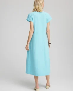 Short-Sleeved Maxi Dress
