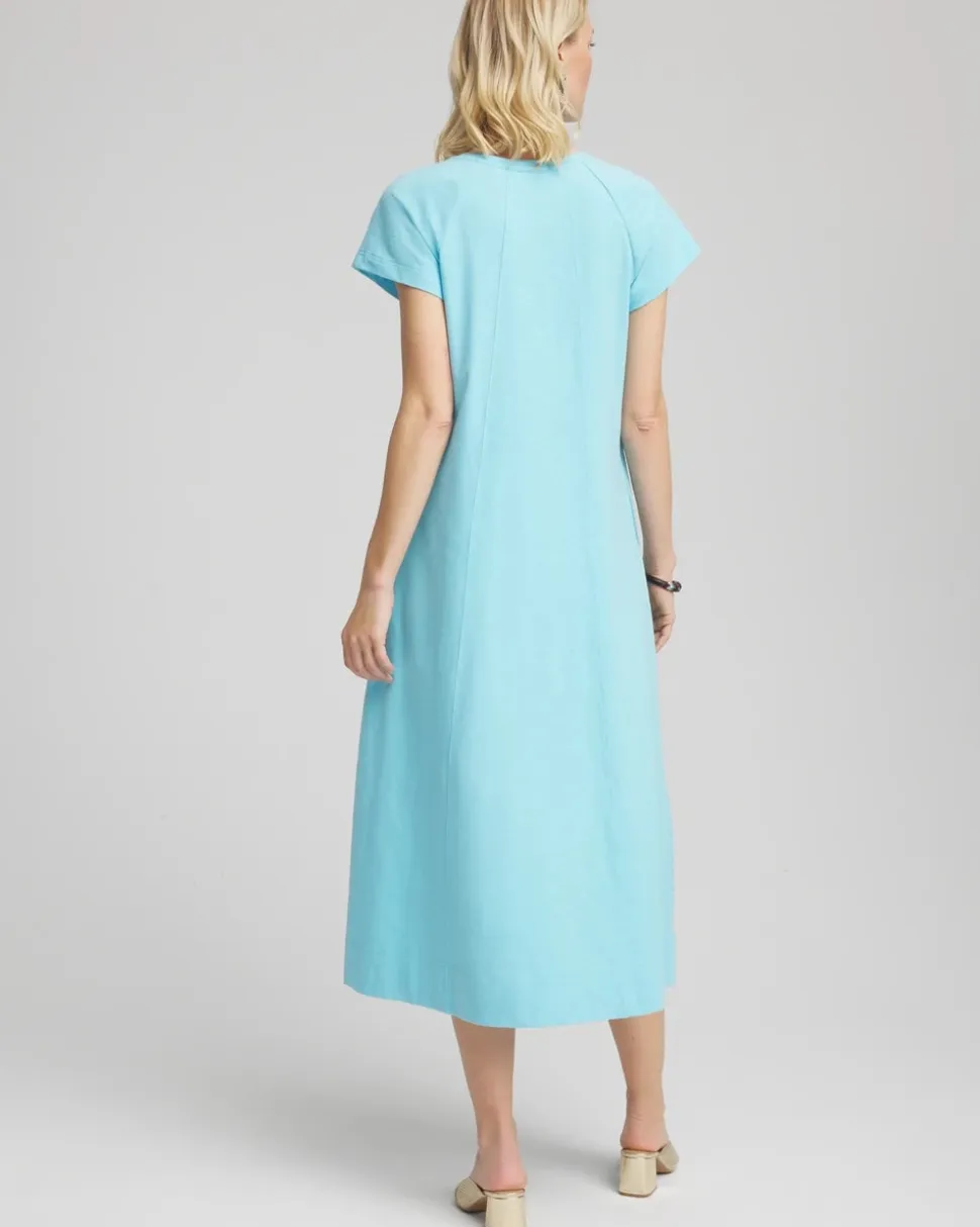 Short-Sleeved Maxi Dress