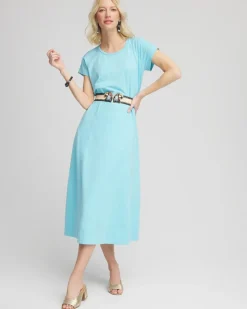 Short-Sleeved Maxi Dress