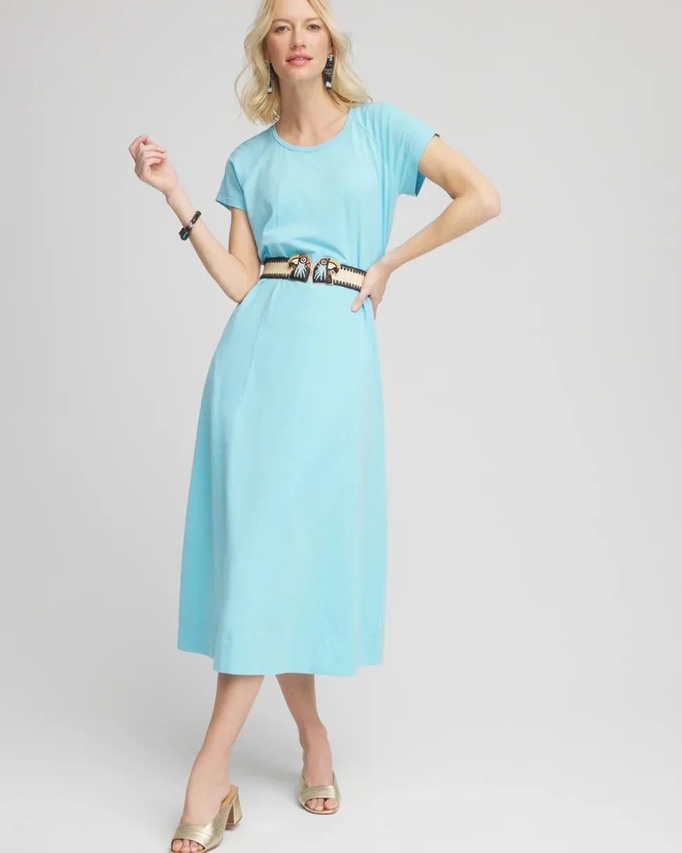 Short-Sleeved Maxi Dress