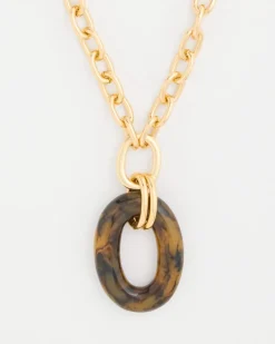Short Tortoise Pendant Necklace