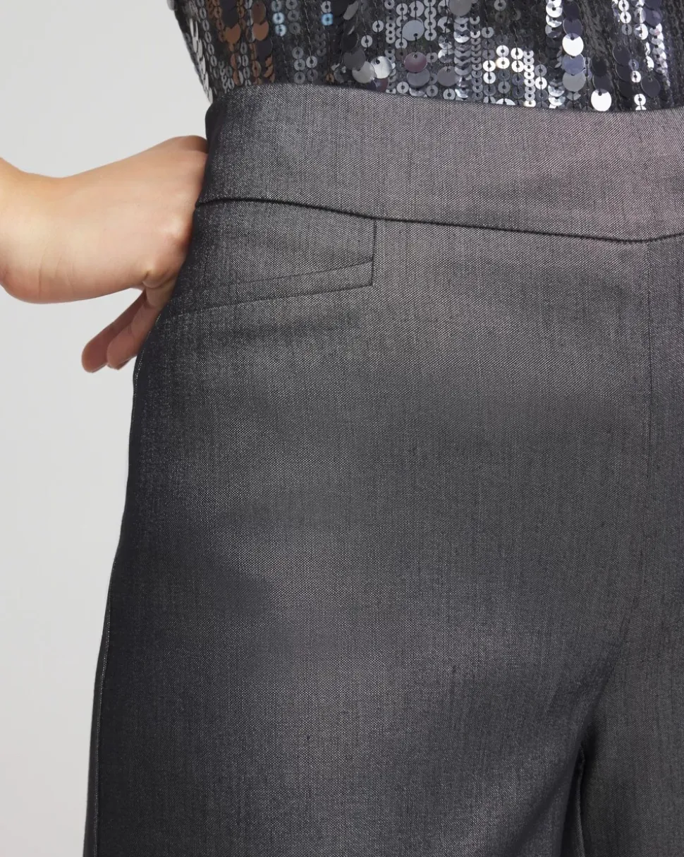 Silver Brigitte Wide Leg Pants