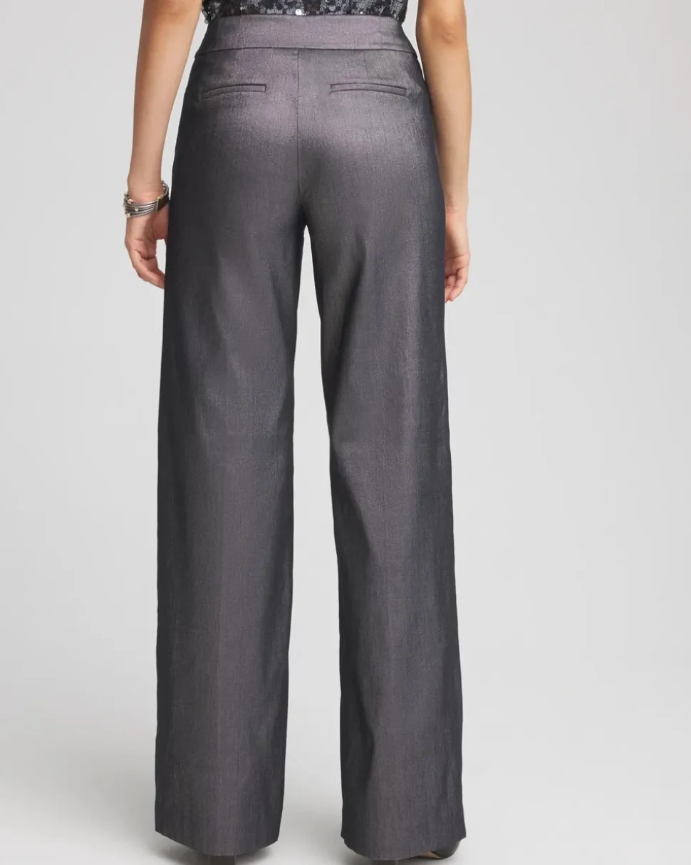 Silver Brigitte Wide Leg Pants