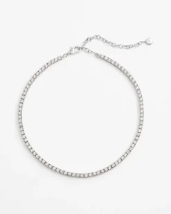 Silver Tennis Necklace
