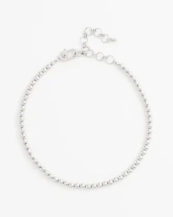Silvertone Beaded Necklace