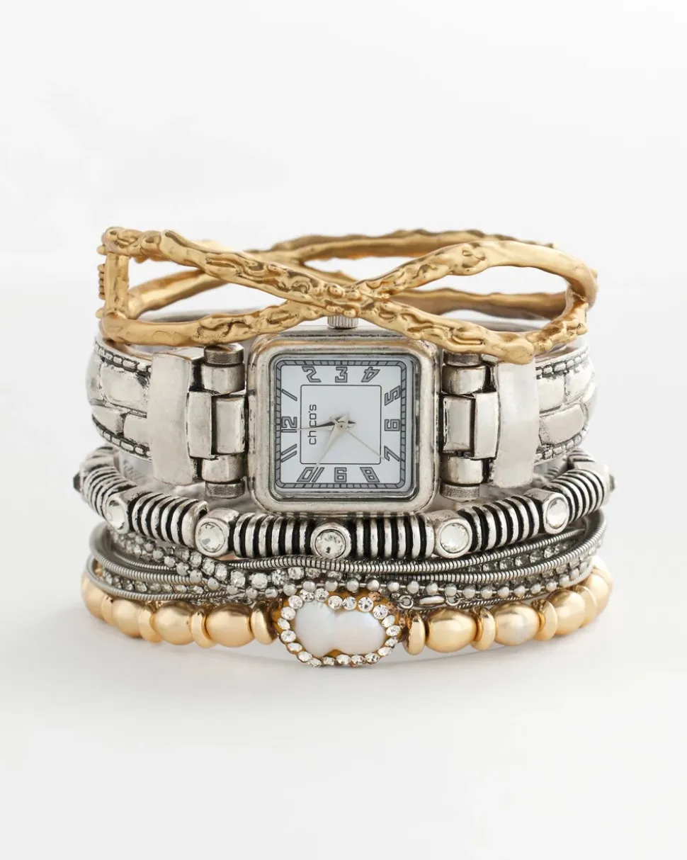 Silvertone Multistrand Bracelet