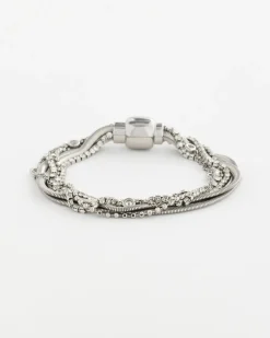 Silvertone Multistrand Bracelet