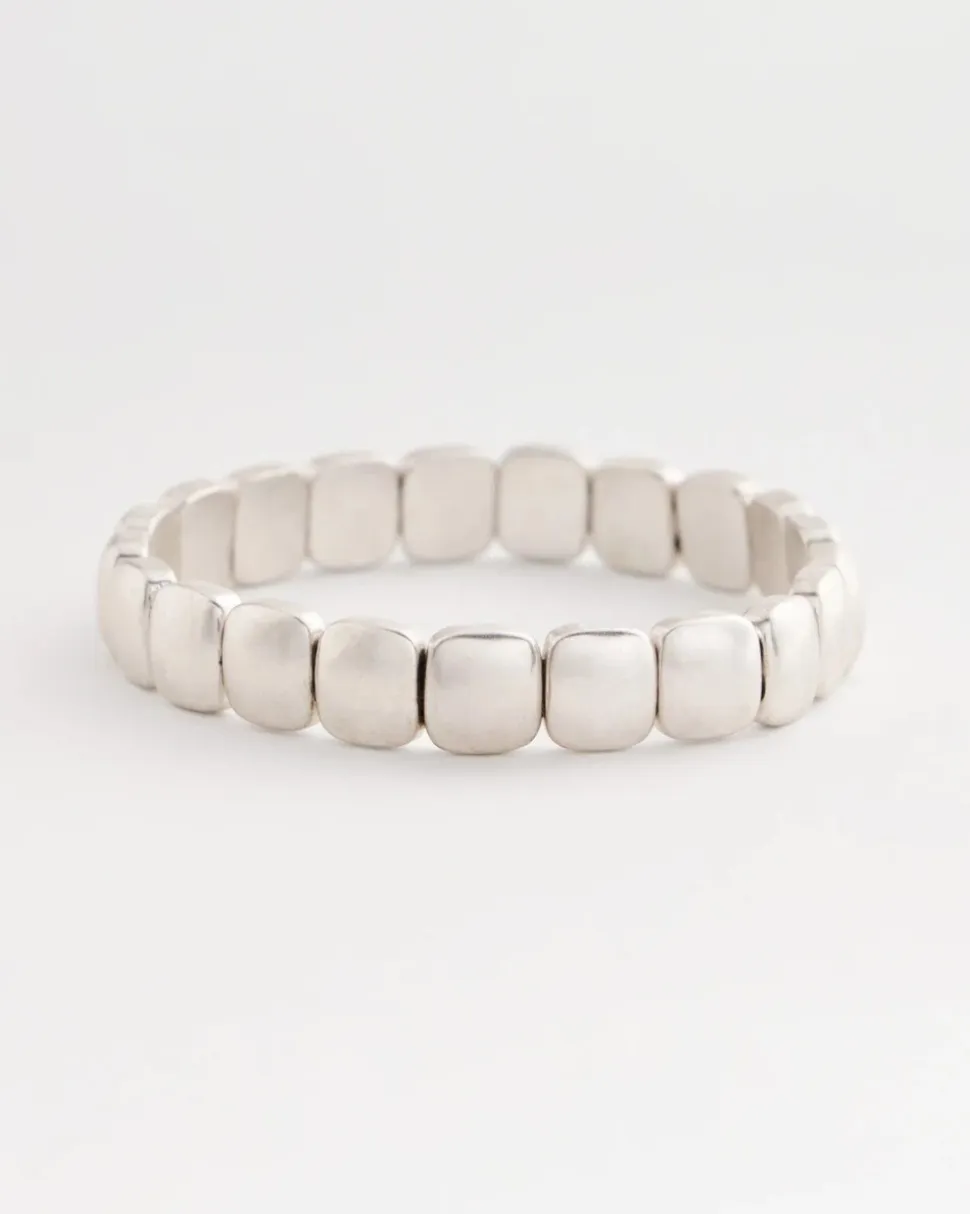 Silvertone Stretch Bracelet