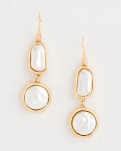 Siren Faux Pearl Drop Earrings